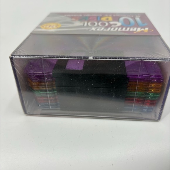 Memorex Cool Disks 10 Pack PC Formatted 3.5" Computer Diskettes File Box NEW - Picture 4 of 7